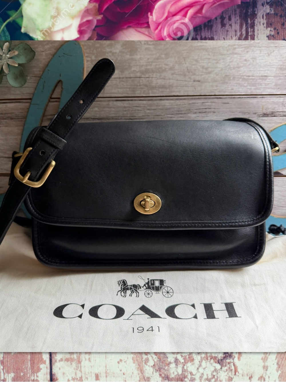 VINTAGE COACH NYC COMPANION BAG 9850